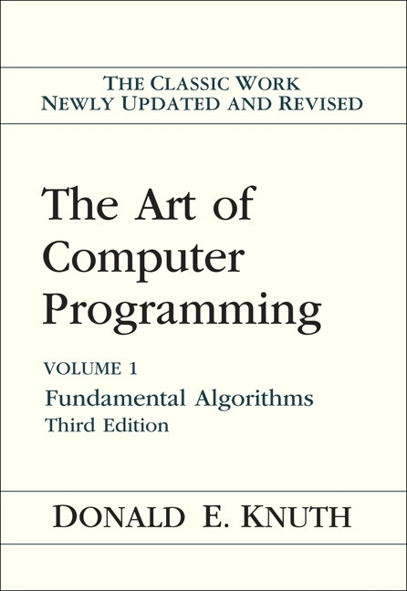 Cover of The Art of Computer Programming, Vol. 1: Fundamental Algorithms